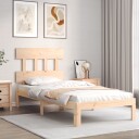 vidaXL Sengeramme med hodegavl 3FT single heltre 8720845987312
