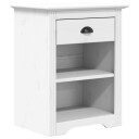  Nattbord BODO hvit 53x38,5x67 cm heltre furu