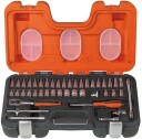 Bahco Pipenøkkelsett 1/4" 46 Deler Metrisk med 12 Sekskantpiper