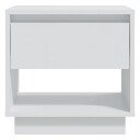 vidaXL Nattbord hvit 45x34x44 cm sponplate