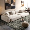Flatvevd teppe   Meralis svart Størrelse: 75 x 150 cm