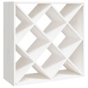 vidaXL Vinhylle hvit 62x25x62 cm heltre furu