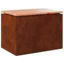vidaXL Hagebenk Rusten 60 x 40 x 43 cm Cortenstål