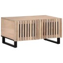  Salongbord hvit 80x51x40 cm heltre mango 377464