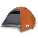  telt for camping 4 personer grå og oransje vanntett