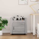 vidaXL Tralle til skrivebord grå eik 60x45x60 cm konstruert tre