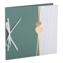 Gjestebok Hjerte Dusty Green