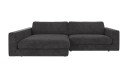 Rowico Home Duncan 3 seters sofa med sjeselong V Mørkegrå Robin 66 258 x 150 x 78 cm Grå