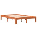 vidaXL Sengeramme brun 140x200 cm heltre furu 8721012361799