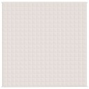 Vidaxl Vektdyne kremhvit 200x200 cm 9 kg stoff