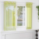  Voilegardiner med grommets 2 stk eplegrønn 140x175 cm 8721158550705