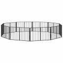 Vidaxl Hundeluke 10 Stk. Svart 100 X 60 cm Galvanisert Stål