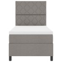  Sengebunn seng med Madrass & LED Taupe 100x200 cm Stoff