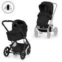 Cybex Talos S Lux Moon Black Fold Cot Inkl. Cloud T Plus Sepia Black + Base