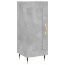 vidaXL Skjenk betonggrå 34,5x34x90 cm konstruert tre