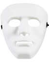 Hvit Anonym Maske i Hardplast