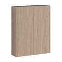 Vikingbad Fay Veggskap Uten Speil Svart Matt/eik / 60cm