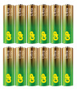 GP Ultra Alkaline AA-batteri 1.5V 12-pakk - Engangsbatteri LR6