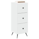 vidaXL Skuffeskap Hvit 33 x 34,5 x 90 cm Konstruert tre