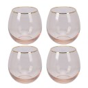 Modern House  Soft Pink vannglass 45 cl 4 stk