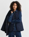 Gant Vokset bomulls dobbeltdekkerjakke EVENING BLUE XL