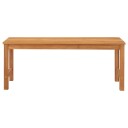 vidaXL Hagebenk 114 cm heltre teak
