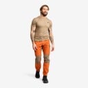 RevolutionRace Herre > Overdeler > T skjorter Mission Slim Fit T shirt Herre Brindle Størrelse:S