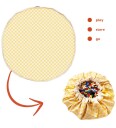 Play&Go Vichy Yellow 2-in-1 Lekteppe