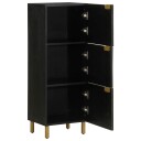  Highboard svart 40x33x110 cm konstruert tre