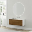 Copenhagen Chic 140   MKII isbrehvit Corian® med amerikansk valnøtt