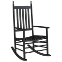  Gyngestol med buet sete svart heltre poppeltre 4008870