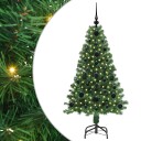  Kunstig juletre med 150 LED grønn 120 cm PVC og Stål og Plast