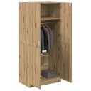  Garderobe artisan eik 80x52x180 cm konstruert tre 8721158434586