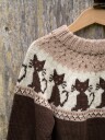 Viking Garn 2323 4 Katte Genser Brun