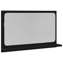 Bade­roms­speil i svart eik 60x10,5x37 cm laget av konstruert tre