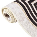 vidaXL Vaskbart teppe 120x180 cm lys beige sklisikker