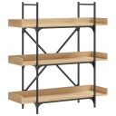  Bokhylle 3 etasjer sonoma eik 100x33x108,5 cm konstruert tre 8721012194700