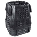 vidaXL Kompostkasse til hage svart 93,3x93,3x113 cm 740 L