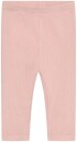 Minymo ribb leggings til baby Silver Pink