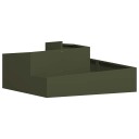  Potte og Planter Olivengrønn Metall 100 cm lengde Planter