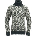 Devold Unisex Hoddevik Wool High Neck S , Anthracite/Off White