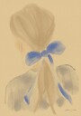 Girl With A Blue Hair Ribbon Plakat / 50x70cm