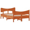  Sengeramme med hodegavl voksbrun 120x200 cm heltre furu 8721012454880