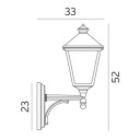 Norlys - London Up Utendørs Vegglampe Liten Hvit