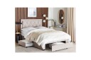Seng med oppbevaringsskuffer Lievin   Beige 140x200 cm