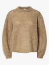 Y.A.S Lambu O Neck Long Sleeve Knit Pullover Brun L
