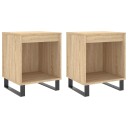  Nattbord 2 stk sonoma eik 40x35x50 cm konstruert tre 8721012111226