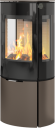 Rais Caro 110 mocca vedovn med sideglass og glassdør