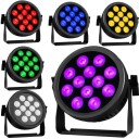 Light4me Cree Alu Hexa Par 12 Effekt Spot 12X18w Rgbwa Uv Smd Led 6W1