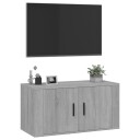  Vegghengt TV benk grå sonoma 80x34,5x40 cm